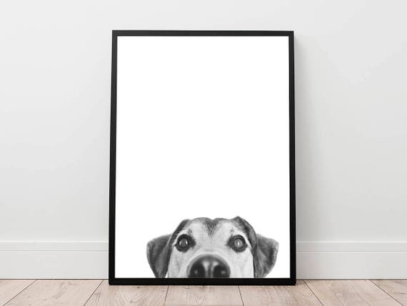 dog print dog wall art animal poster minimal wall decor