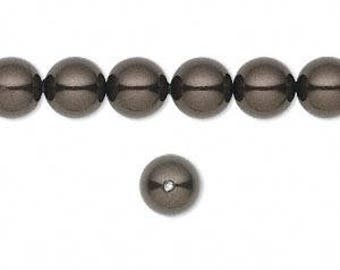 Swarovski pearl, Deep Brown, 8mm #2528