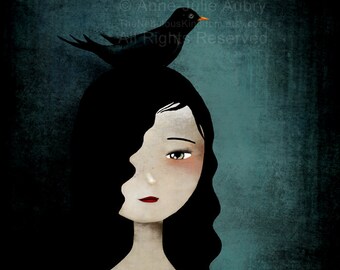 Blackbird (Le Merle) - reproduction sur papier d'Art