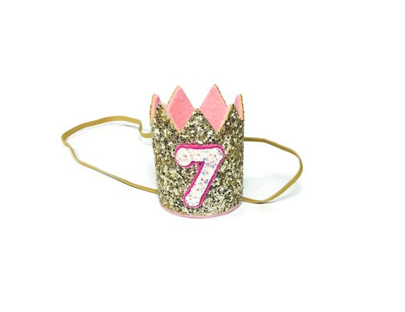 7th Birthday Crown || Any Age || Dog Birthday Hat || Pet Party || Birthday Crown