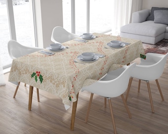 Christmas Tablecloth,Tablecloth Rectangle,Tablecloth Square,Festive tablecloth,Christmas Giff,Home Decor