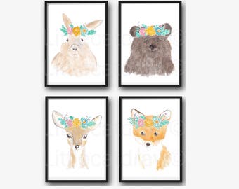 Woodland art print | Etsy Woodland art print | Etsy