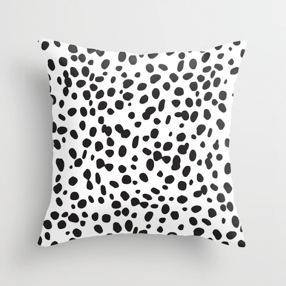 Dalmatian Pattern Pillow w/ Insert | Throw Pillow | Pillow Case | Pillow