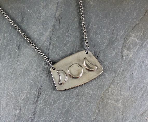 Moon Phase necklace ~ Artisan Handcrafted