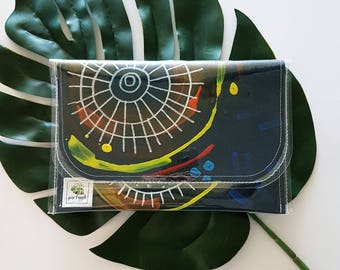 Solar #2 Small Art Clutch Purse OOAK