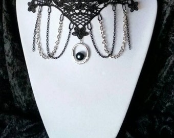 Gothic Pearl Necklace