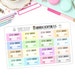 Etsy Order Planner Stickers Shipping Received Colorful Rainbow Happy Planner Stickers Order Tracker