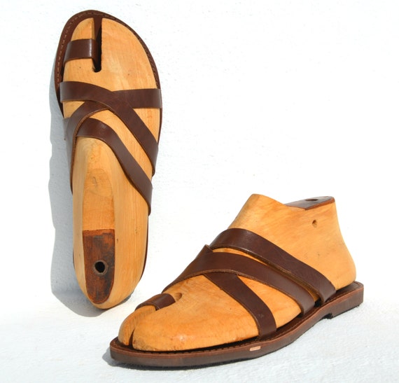 ancient roman leather sandals