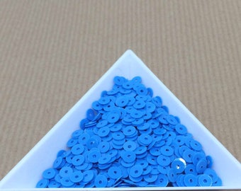 Sequin diva blue neon 4 mm in bulk