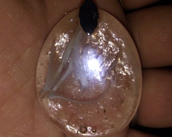 Hand blown glass pendant