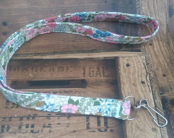Lanyard - Lanyard for Keys - Floral Lanyard - Flower Lanyard - Lanyard for Her - Key Holder - ID Holder - Breakaway Lanyard - Key Fob