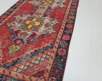2'7'X9'8' OUSHAK RUNNER, Turkish Runner, Vintage Runner, Kitchen Runner Rug, Hallway Runner Rug, Vintage Oushak Runner Rug, RUNNER Rug,!!!