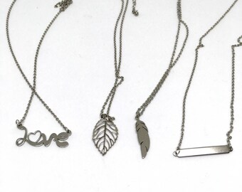 Pendant Necklace/ Stainless Steel Necklace