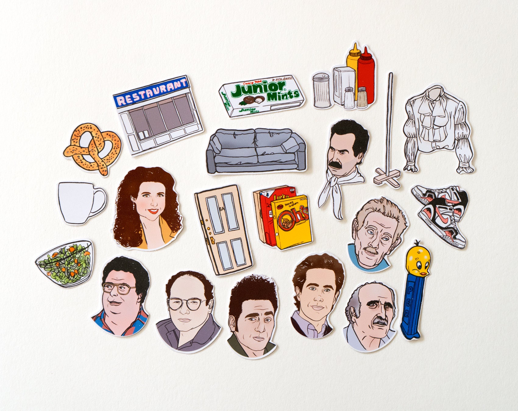 Seinfeld Stickers & Magnets vinyl stickers fridge magnets