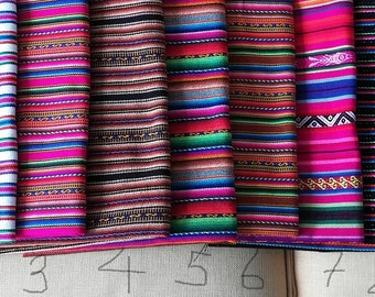 Tribal Fabric - Aguayo Fabric - Peruvian fabric- half yard