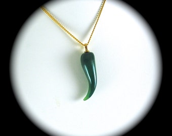 Vintage Italian Horn Evil Eye Amulet Corno Cornicello