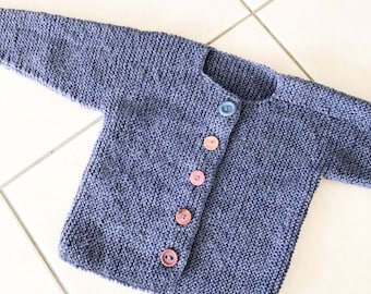 Toddlers Thick Wool Knit Sweater, 2 yrs, 3yrs, Wool Sweater, 2 Year Old, 3 Year Old, Winter, Vintage Kids Clothing, Toddler, New Zealand, D