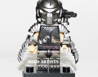 Predator Minifigure Alien VS Predator Predator Custom Minifigure Movie Minifigure Predator Art Custom and Compatible with Lego