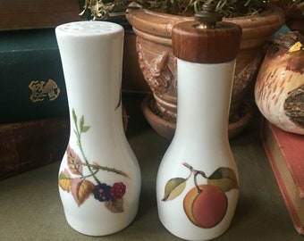 Royal Worcester Evesham Salt and Pepper Set