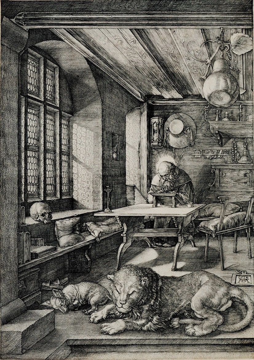 Albrecht Durer: Saint Jerome in his Study. Fine Art