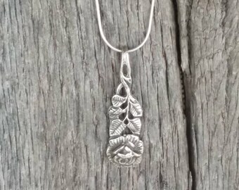 Sterling Rose Demitasse Spoon Pendant