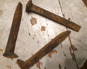 Old Railroad Spikes, Rusty, Assorted Décor, Art