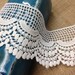 Cotton lace/Costume lace/Venetian Lace/Bridal Lace/Lace/Trims/3 ich lace Natural white scallop edge Venice Lace Trim Vintage/bridal/wedding