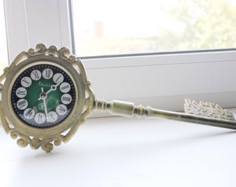 VITYAZ - Shabby chic Vintage Rare Alarm Clock - Soviet Mechanical Alarm Clock Vityaz- Home Decor - Vintage Decor