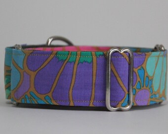 Greyhound Golden Flowers 1.5" Martingale Collar **New Sizing**