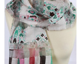 Colorful women silk scarf