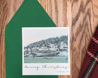Christmas Photo Card - Merry Christmas - 5x5 Square
