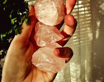 Raw Rose Quartz Chunk