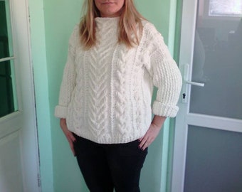 Sweater Hand made Oversize knitting