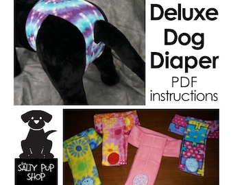 Large - DIY Deluxe Dog Diaper PDF Instructions