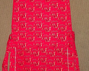 Kitchen Cobbler Apron Smock Gold Deer