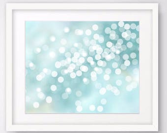 Abstract Print, Abstract Wall Art, Bokeh, Nautical Decor, Abstract Beach Art, Large Wall Art Prints, Downloadable Prints, Printable Wall Art