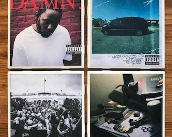 Kendrick Lamar Album Coasters