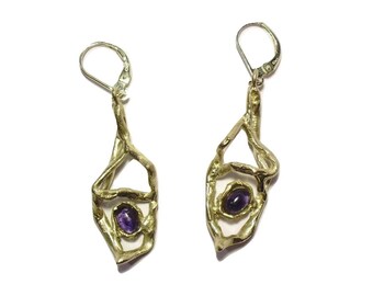 Sterling Silver Blue Iolite earrings