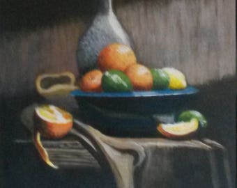 Original artwork, "Citrus" still life