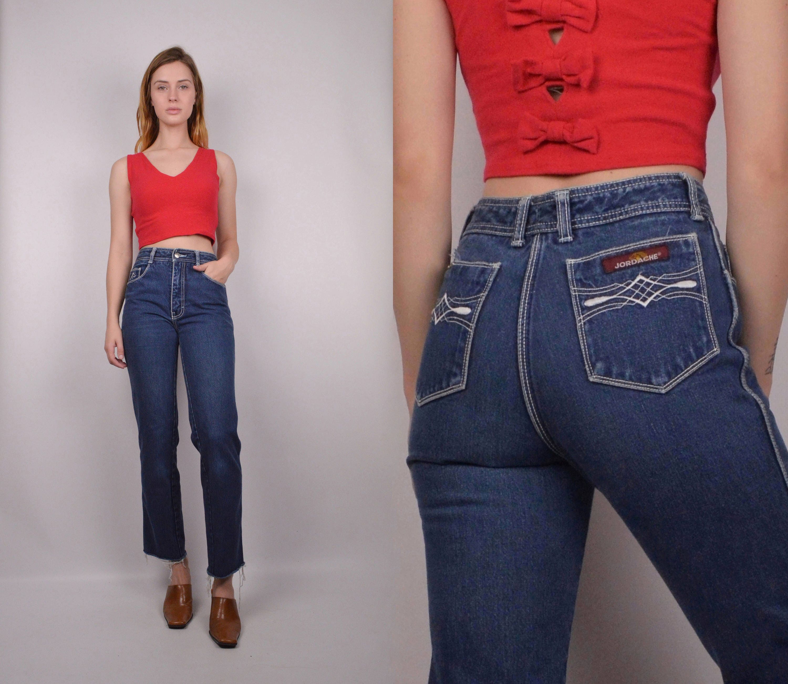 70 s Jordache  High Waist Crop Jeans 