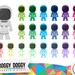 Astronaut Clipart, Space Suit Clipart, Moon Clipart, Cosmos Clipart, Space Clipart, Planner Clipart, Scrapbooking Cliparts