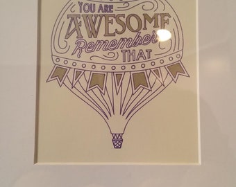 You are Awesome wall art