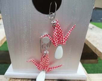 origami Japanese paper earrings