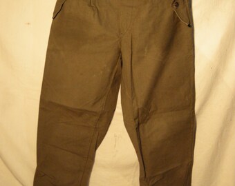 Vintage 1980's Military Green Canvas Pants