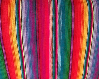 Tribal Fabric - stripes fabric - Peruvian fabric - Aguayo blanket
