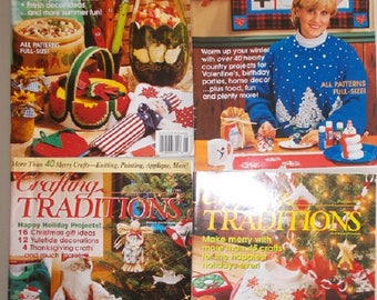 Lot of Vintage Crafting Traditions Magazines (4)