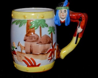 Vintage Indian Character Mug