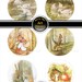 Peter Rabbit images from Tale of Tom Kitten, instant download - beatrix potter - cupcake topper - 3 inch circles - bunny - easter -paper