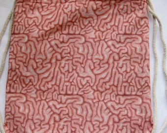 Piece of Mind; Brain Backpack/tote Custom Print