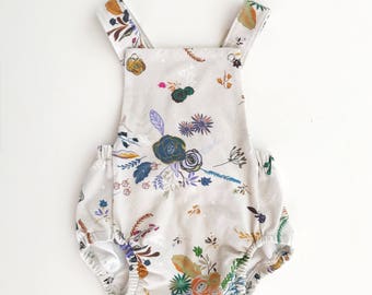 Baby Romper / Toddler Romper / Baby Playsuit / Toddler Playsuit - // Florals // MADE TO ORDER